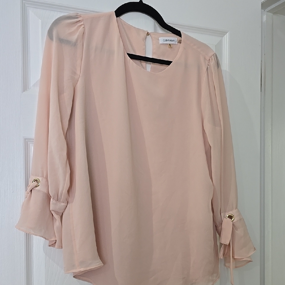 Cream Chiffon Blouse by